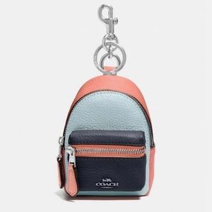 New Coach Mini Backpack Bag Charm